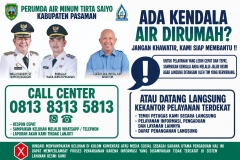 himbauan Pelaporan Gangguan Pelanggan Perumda Air Minum Tirta Saiyo Kabupaten Pasaman